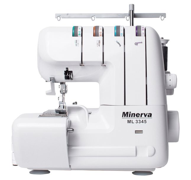 Owerlok overlock 4-nitkowy Minerva ML3345 mocny łatwy w obsłudze + GRATIS