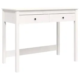 biurko-komputerowe-z-litego-drewna-sosnowego-2-szuflady-biale-100x50x78