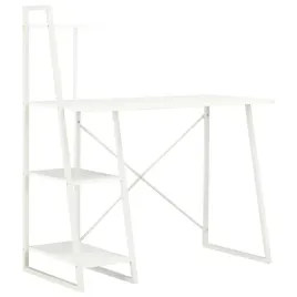 biurko-z-regalem-biale-102x50x117-cm-drewnopochodny-stal