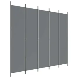 parawan-5-panelowy-skladany-tkanina-antracytowa-250x220-cm-zelazo