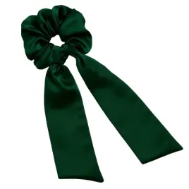 jedwabna-gumka-do-wlosow-z-wstazka-100percent-jedwab-scrunchie-butelkowa-zielen