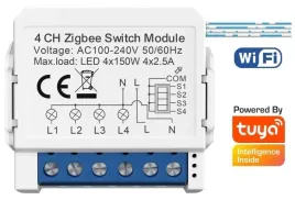 przekaznik-dopuszkowy-wlacznika-wifi-tuya-smart-life-4-kanalowy