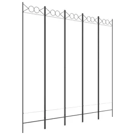 parawan-5-panelowy-bialy-200x200-cm-tkanina-i-zelazo