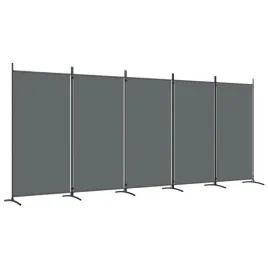 parawan-5-panelowy-skladany-antracytowy-tkanina-i-zelazo-433x180-cm