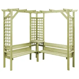 drewniana-pergola-ogrodowa-z-lawka-zielona-190x190x200-cm