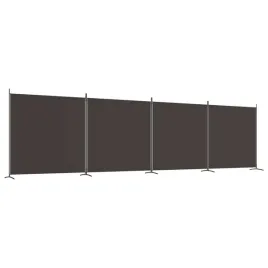 parawan-4-panelowy-brazowy-tkanina-zelazo-698x180-cm-skladany
