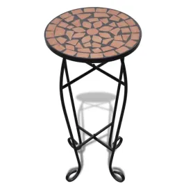 stolik-na-rosliny-z-mozaikowym-blatem-terakotowy-czarny-o30-cm-wys-60