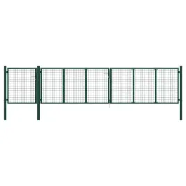 brama-ogrodzeniowa-ze-stali-z-siatka-zielona-500-x-150-cm-zamek-i-3-klu