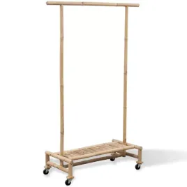 bambusowy-wieszak-na-ubrania-z-polka-na-obuwie-100x40x150-cm