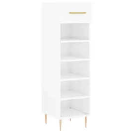 elegancka-szafka-na-buty-z-szuflada-i-polkami-biala-30x35x105-cm