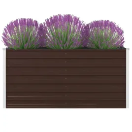 donica-z-galwanizowanej-stali-160x80x45cm-brazowa-bezpieczne-krawedzie