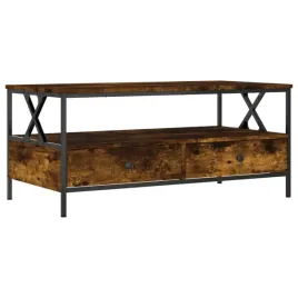stolik-kawowy-z-2-szufladami-i-polka-przydymiony-dab-100x51x45-cm