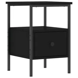 szafka-nocna-z-materialu-drewnopochodnego-i-ramy-zelaznej-czarna-34x36x