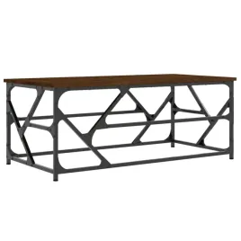 stolik-kawowy-z-regulowanymi-nozkami-brazowy-dab-100x50x40-cm