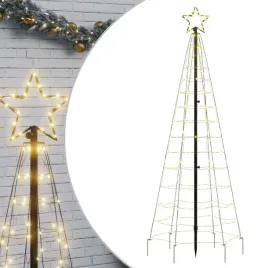 choinka-led-z-8-efektami-swietlnymi-180-cm-cieply-bialy-ciemnozielony