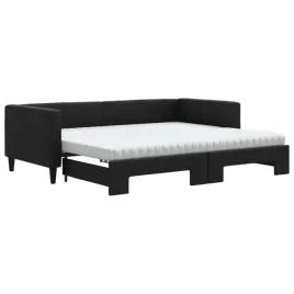 rozkladana-lezanka-czarna-223-x-100-x-68-cm-2-materace-90-x-200-x-10-cm