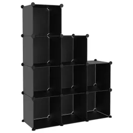 regal-kostkowy-z-9-modulami-polipropylen-i-stal-czarny-94-5x32x124-cm