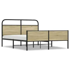 rama-lozka-metalowa-dab-sonoma-207-x-156-x-100-cm-z-wezglowiem