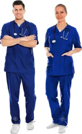 medyczny-lekarski-ochronny-komplet-fartuch-xxl-unisex-granatowy-aiesi