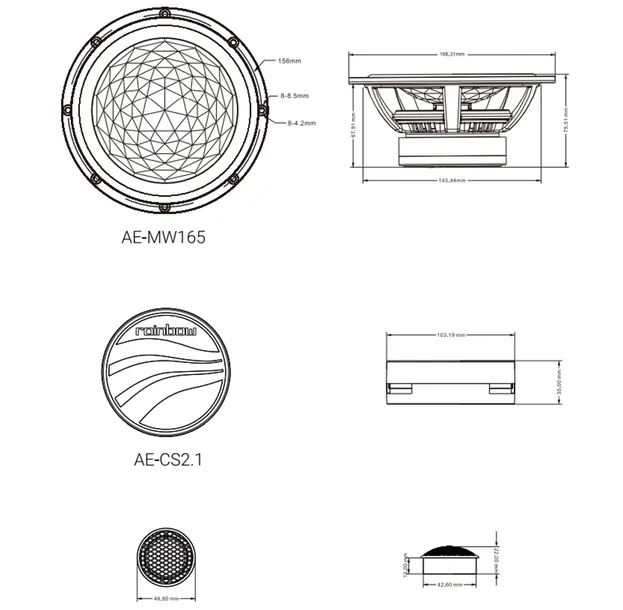 rainbow-audio-ae-c260-glosniki-ford-b-max-tyl-stan-nowy-konstrukcja-dwudrozne