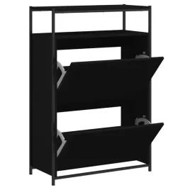 szafka-na-buty-z-dwiema-uchylnymi-szufladami-czarna-75x34x112-cm