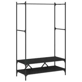 wieszak-na-ubrania-z-polkami-drewnopochodny-i-metal-czarny-100x45x162