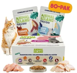 mokra-karma-dla-kota-animal-island-indyk-biala-ryba-80x85g
