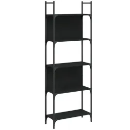 regal-na-ksiazki-z-5-poziomami-czarny-605-x-24-x-1665-cm-stal-i-mat
