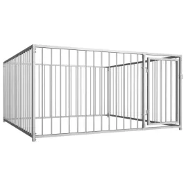 zewnetrzna-zagroda-dla-psow-z-drzwiami-na-zawiasach-srebrna-200x200x100