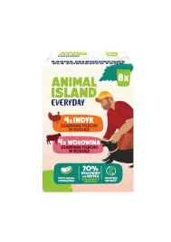 mokra-karma-dla-psa-animal-island-indyk-wolowina-8x150g