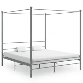 lozko-z-rama-do-zawieszania-zaslon-metal-szary-208x186x201-cm