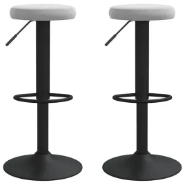 zestaw-2-stolkow-barowych-obrotowych-z-aksamitu-jasnoszary-31x-58-78-cm
