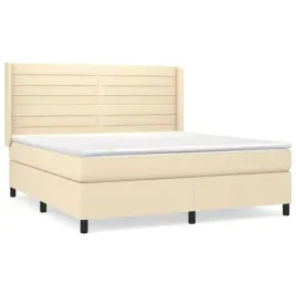 lozko-kontynentalne-kremowe-203-x-163-x-118-128-cm-materac-160-x-200-x