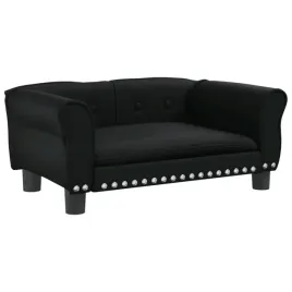 sofa-dla-psa-z-litego-drewna-sosnowego-i-sztucznej-skory-czarna-70x45x30