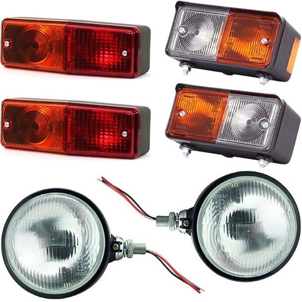 ZESTAW LAMP ZESPOLONYCH URSUS C360 C-360 C330 C-330 REFLEKTOR NA ŻARÓWKI H4