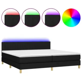 lozko-kontynentalne-czarne-203x200x78-88-cm-z-materacem-i-diodami-led