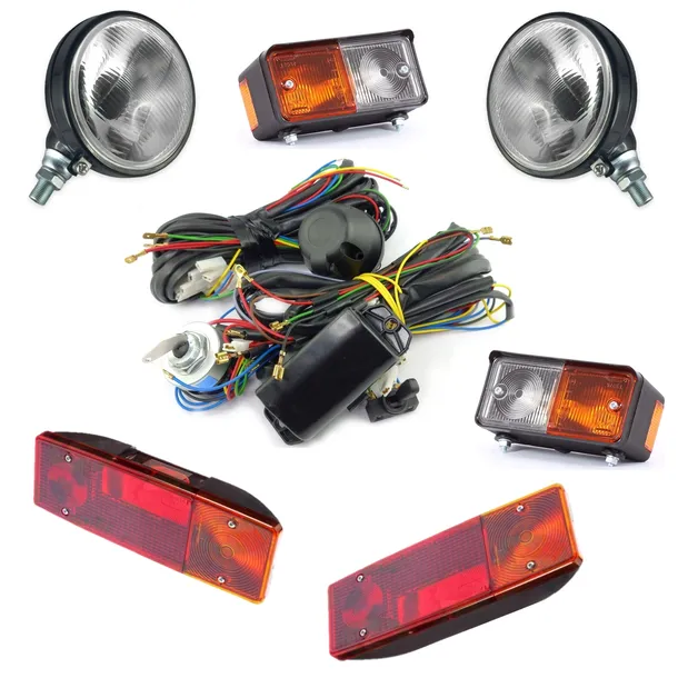 INSTALACJA ELEKTRYCZNA + KOMPLET LAMP REFLEKTORÓW URSUS C-360 C-4011 C-355