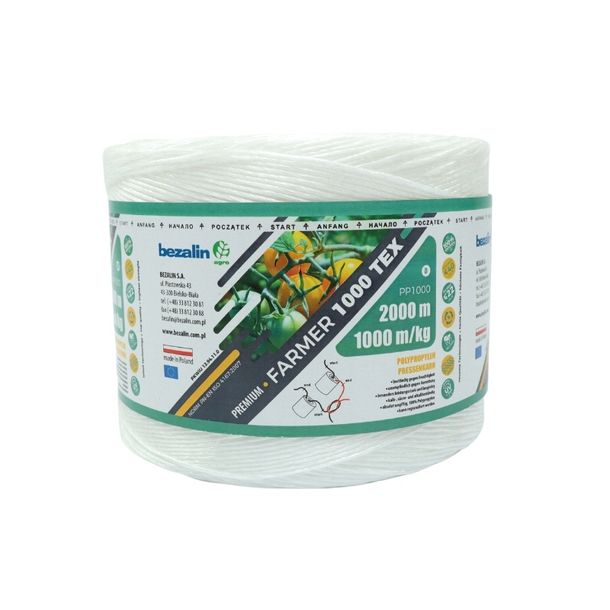 SZNUREK ROLNICZY 2000MB BUDOWLANY OGRODNICZY DO SNOPOWIĄZAŁKI 1000 TEX 2KG