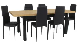 stol-drewniany-rozkladany-craft-90x160-210-6x-czarne-krzeslo-salon-jadalnia