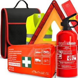 zestaw-pierwszej-pomocy-w-torbie-apteczka-trojkat-gasnica-kamizelka-torba