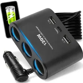 rozdzielacz-gniazda-zapalniczki-ladowarka-samochodowa-usb-c-usb-qc-120w