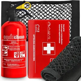 zestaw-ogniochron-gasnica-1kg-apteczka-siatka-do-bagaznika-organizer-rzepy