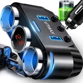 ladowarka-2x-usb-rozdzielacz-gniazda-zapalniczki-rozgaleznik-fast-charge