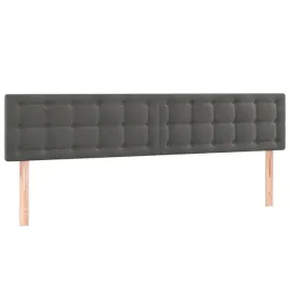 zaglowki-do-lozka-2-szt-ciemnoszary-100x5x78-88cm-aksamitny