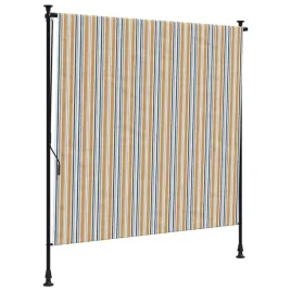 roleta-zewnetrzna-zolto-biala-150x270-cm-tkanina-i-stal