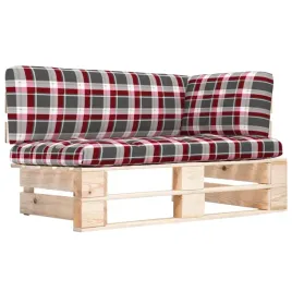 sofa-narozna-z-drewna-sosnowego-z-poduszkami-w-czerwona-krate-110x65x55