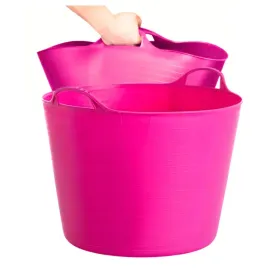 kosz-elastyczny-budowlany-42l-red-hog-flexi-pojemnik-gospodarczy-fuksja