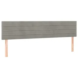 zaglowki-lozka-aksamitne-regulowane-jasnoszare-100x5x78-88-cm-2-szt