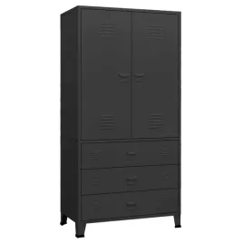 metalowa-szafa-z-polkami-i-drazkiem-czarna-90-x-50-x-180-cm