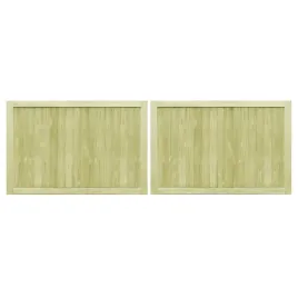 furtki-ogrodowe-2-szt-impregnowana-sosna-300-x-100-cm